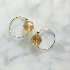 【さとう式公式カフ】11月誕生石、金運アップ、商売繁盛で人気【ファントムシトリン】さとう式リンパケアの理論に基づいたイヤーカフ（ビューティーカフ）