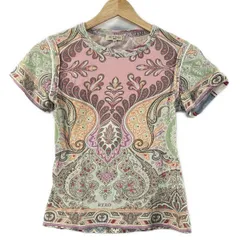 ETRO エトロ ペイズリー バンダナ柄 Tシャツ　半袖カットソー ETRO (エトロ) バンダナペイズリー クルーネック 半袖 Tシャツ