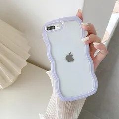 QLTYPRI iPhone 7 Plusケース iPhone 8 Plusケース クリア TPUカバー おしゃれ 韓国 可愛い 透明 薄型 軽量 耐衝撃 スマホケース ワイヤレス充電対応 ストラップホール付き アイフォン 7 Plus/8 Plus ケー 1