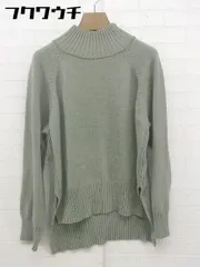 ◇ SENSE OF PLACE by URBAN RESEARCH ハイネック 長袖 ニット プルオーバー サイズF グリーン レディース  【中古】 【1201110004288】