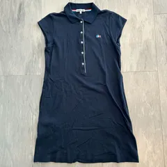 297　ラコステ　ポロシャツワンピ　チュニック　ネイビー　レディース　40サイズ（M相当）