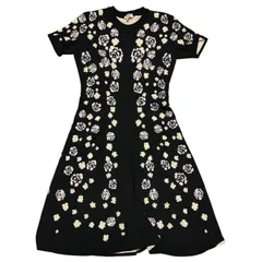 KENZO 花柄ノースリーブワンピース サイズL ブラック　ビンテージ KENZO 花柄ノースリーブワンピース サイズL ブラック ビンテージ