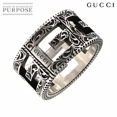 グッチ GUCCI スクエアG アラベスク #11 リング SV シルバー
