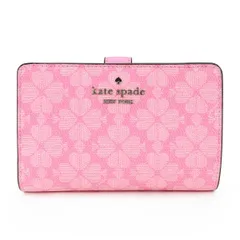 新品 ケイトスペード kate spade 2つ折り財布 ミディアム コンパクト バイフォールド ウォレット パリジャンローズマルチ