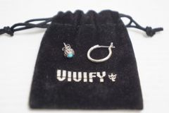 美品 VIVIFY ビビファイ フープ ピアス ＋ ターコイズ ピアス 2個セット シルバー 925 712P★4
