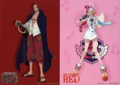 【中古】クリアポスター A4クリアポスター2枚セット ウタ＆シャンクス 「ワンピース FILM RED デラックス・リミテッド・エディション」 楽天ブックス限定特典