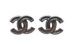 美品　シャネル　ココマーク　ピアス　A12A CHANEL - シャネル CHANEL ココマーク ピアス ラインストーン