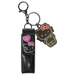 ハローキティ ミニポーチ リップケースチャーム ギャル ブラック サンリオ サンアート リップ入れ キャラクター グッズ 