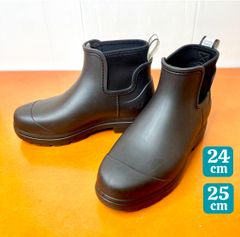 UGG アグ レインブーツ ドロップレット レディース ブラック 24cm 25cm
