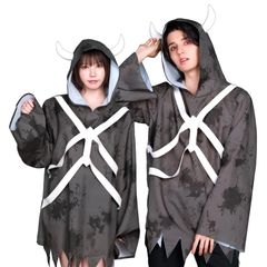新品 [クリアストーン] ネオゾンビ コスプレ ハロウィン グリームリーパー ユニセックス グレー