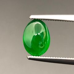 [逸品 早いもの勝ち]ロウカン翡翠　ルース　1.10ct　アイス　美濃色　希少　1点物　男女兼用　原産国鑑別書付き
