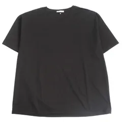 新品 VIA VALENTINO ロゴ刺繍 モックネック 半袖Tシャツ 紺/Lイタリア製