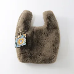 さ*ー様 コヤンイサムチョン　ハンドメイド　ファーフリルトートバッグ　クラウディ さ*ー様 コヤンイサムチョン ハンドメイド ファーフリルトート