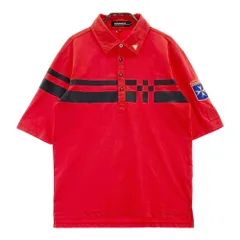 サイズ：M LE COQ GOLF ルコックゴルフ  半袖ポロシャツ  レッド系 [240101427316] ゴルフウェア メンズ ストスト