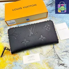 【今日特価】Louis Vuitton ルイヴィトン ロックミージッパーウォレット 小牛皮製、ロゴ飾りと多段収納、全周ジッパー仕様