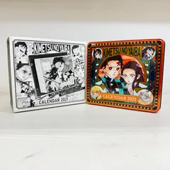 【美品】鬼滅の刃　コミックカレンダー　特製缶入り日めくりカレンダー　２０２１　集英社　F117
