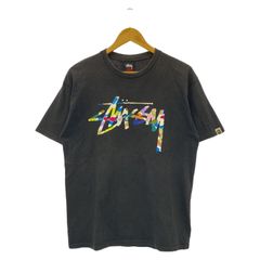 【中古】STUSSY×A BATHING APE 半袖Tee サイズM 黒 ロゴ RN94974[91]のサムネイル