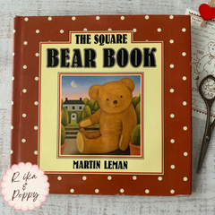 ヴィンテージ 絵本 テディベア The Square Bear Book 洋書  レトロ ジャンクジャーナル 素材 くまの絵本 飾れるヴィンテージ絵本