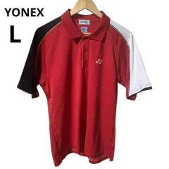 YONEX ポロシャツ レッド テニス バドミントン 速乾 日本製 L
