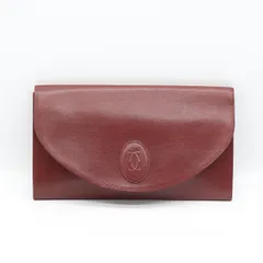 カルティエ セカンド/クラッチバック レザー レッドカラー ブランド ファッション バッグ KMR 2000000 NSK