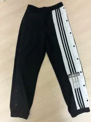 2001s オールド アディダス サイドスナップ トラックパンツ L シルバー adidas アディダス トラックパンツ ジャージ サイドライン