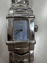 CHARRIOL シャリオール レディース腕時計 ブルーシェル文字盤 ダイヤ2P CHARRIOL シャリオール レディース腕時計 ブルーシェル文字盤