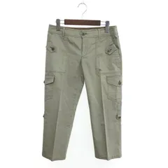 BURBERRY BLUE LABEL バーバリーブルーレーベル 7部丈カーゴパンツ サイズ:38 ホースロゴ刺繍    ベージュ レディース / 241007002426