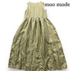 未使用品　定価21,780円　mao made マオメイド　リネンワンピース　ノースリーブ　ロングワンピース　麻　リネン
