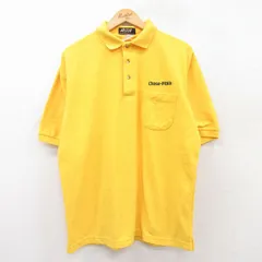 XL/古着 ヒルトン 半袖 ポロ シャツ メンズ 90s Chase Pitkin 鹿の子 黄 イエロー 25jun21 中古 トップスのサムネイル