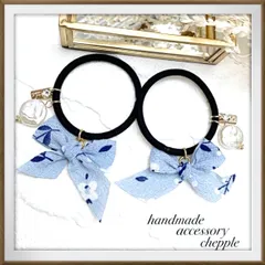 No.13 ちりめんリボンの可愛いヘアゴム　リボンのヘアゴム　【セット価格】