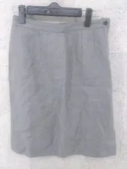 ◇ Mademoiselle NONNON マドモアゼルノンノン 膝下丈 スカート L グレー * 1002799991155 【中古】 【1002799991155】