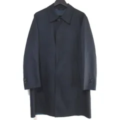 ブリオー二 BRIONI シルク ライナー付 ステンカラーコート M ブリオー二 BRIONI シルク ライナー付 ステンカラーコート M