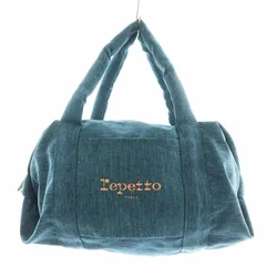 レペット Repetto ハンドバッグ ロゴ ナイロン 青 ブルー /AN1のサムネイル