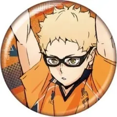 【中古】バッジ・ピンズ 月島蛍 「ハイキュー!! グリッターカンバッジコレクション」