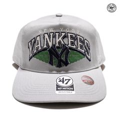 '47 HITCH NEW YORK YANKEES SNAPBACK CAP【GRAY】 (フォーティーセブン 帽子 通販 メンズ レディース 男 女 兼用 キャップ スナップバック ベースボールキャップ MLB ロゴ NY ニューヨーク ヤンキース)