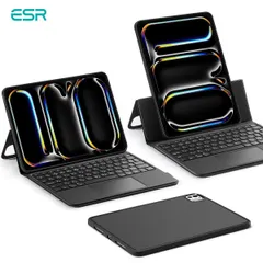 国内正規品 ESR ASCEND マグネットキーボードケース for iPad Pro 11インチ JIS配列＆高精度トラックパッド付き 縦横表示＆自由な角度調節 ES27669