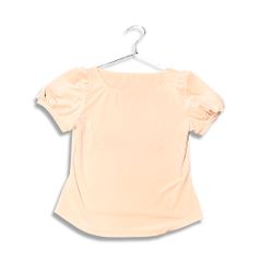 VELOUR NOIR by FOXEY NEWYORK ベロア ノワール バイ フォクシーニューヨーク 半袖 Tシャツ  カットソー パフスリーブ ピンク size 40