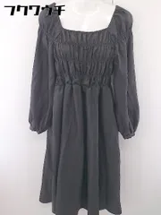 ◇ w closet ダブルクローゼット 長袖 ロング ワンピース サイズF グレー レディース  【中古】 【1111180003237】のサムネイル
