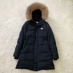 極美品！DANTON ダントン ロングダウンコート ファー着脱可能　サイズ36 ネイビー