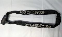 【盗難防止】ROCKBROS（ロックブロス）自転車　バイク　カギ　ブラック　鍵式チェーンロック