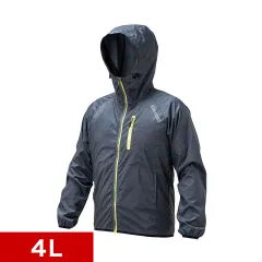 BKT1021039 ウィンドブレーカー 撥水 防水 防寒 合羽 カッパ アウター 耐久撥水ストレッチウインドブレーカー クレイチャコール メンズ レディース 男女兼用 おしゃれ カッパ 大きいサイズ ４L XXO グレー