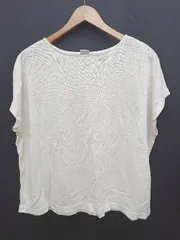 ◇ ⊂ URBAN RESEARCH DOORS アーバンリサーチ リネン混 半袖 Tシャツ カットソー サイズONE ベージュ系 レディース E  【1506180003248】