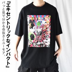 tシャツ Tシャツ 半袖 メンズ プリントtシャツ ゆったり バックプリントtシャツ オーバーサイズ ロゴ ビッグシルエットTシャツ ビッグシルエット コットン 大きいサイズ エキセントリック 印象派 奇抜 斬新 かっこいい イケオジ 高校生 大学生