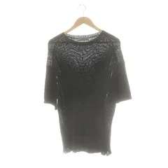 ヨウジヤマモトプールオム YOHJI YAMAMOTO POUR HOMME HG-K16-371 ダメージ加工ニット カットソー リネン 3 黒 /MI ■OSのサムネイル