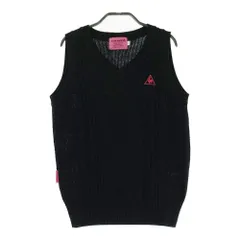 サイズ：M LECOQ GOLF ルコックゴルフ  ニット ベスト  ブラック系 [240101205004] ゴルフウェア レディース ストスト