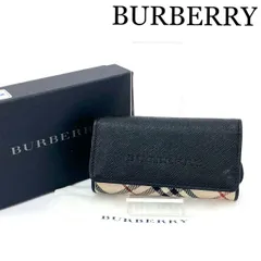 ほぼ未使用✨ BURBERRY バーバリー キーケース 4連 ノバチェック 黒 楽天市場】バーバリー BURBERRY 4連キーケース ノバチェック