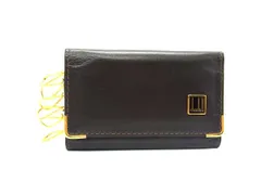 dunhill ダンヒル レザー 6連キーケース 鍵入れ 紳士 ビジネス メンズ ブラウン系 DJ6553