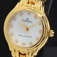 FORBEL 腕時計　Pearl & Diamond FORBELパール&ダイアモンド腕時計の通販 by vintageショップ｜ラクマ