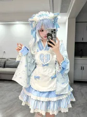 フリル　サブカル　ファッション　ドレス　長袖　半袖　地雷系　水色界隈　天使界隈　ロリィタ　服　ロリータ　病みかわいい　痛　ジャージ ハーフパンツ レッグウォーマー ヘッドドレス オタク オタ活 ライブ参戦  地雷系 地雷服 地雷 サブカル系