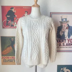 80s～90s L.L.Bean フィッシャーマン アランニット アイルランド製